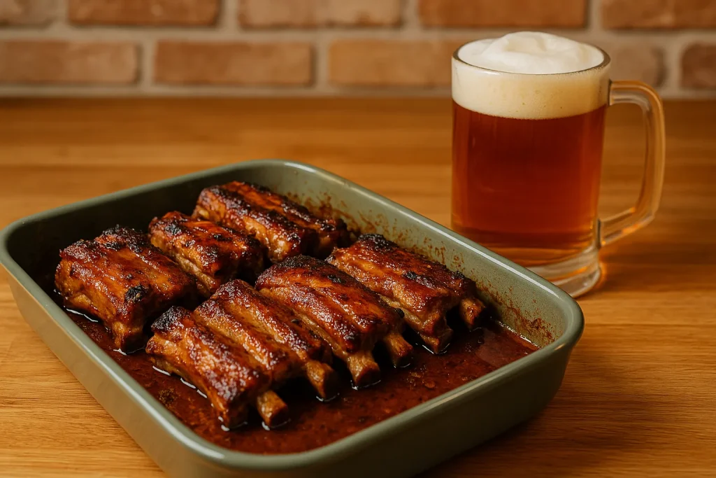 costillas a la cerveza